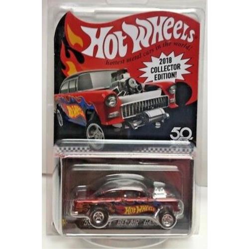 Hot Wheels 2018 K-mart Mail In - `55 Chevy Bel-air Gasser - Real Riders