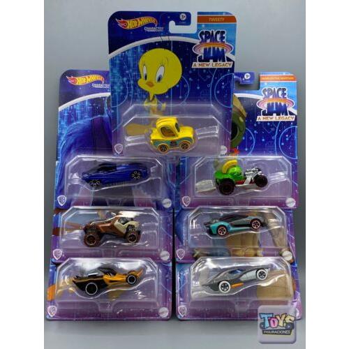 Hot Wheels Characters Cars Space Jam A Legacy. 7 Car Set. Arrival