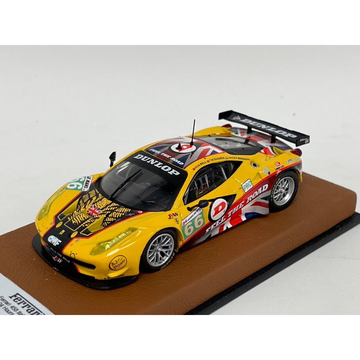 1/43 Hot Wheels Ferrari 458 Italia GT2 2011 24 Hours Le Mans Leather Base TN031