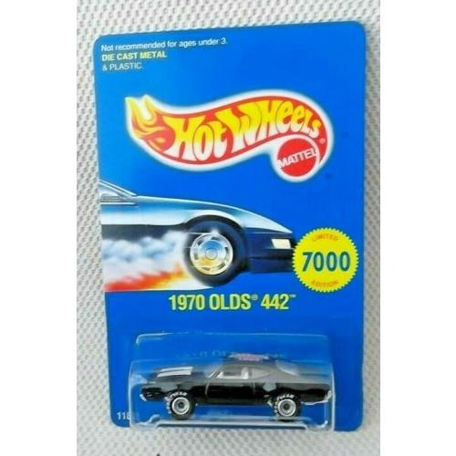 1970 Olds 442 11897 with RR 1:64 Scale 1991 Hot Wheels 7000 Limited Edition