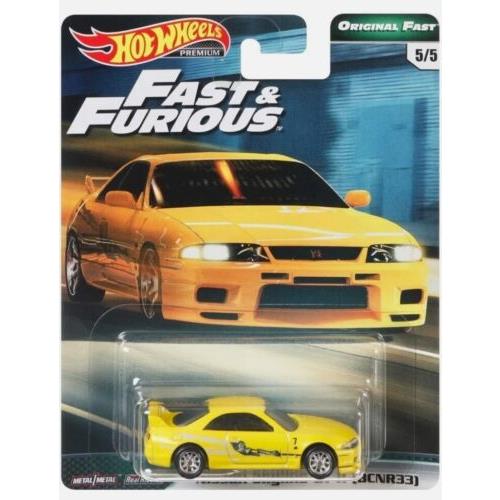 Hot Wheels Fast Furious Fast Nissan Skyline Gt-r BNCR33 Yellow Boxed