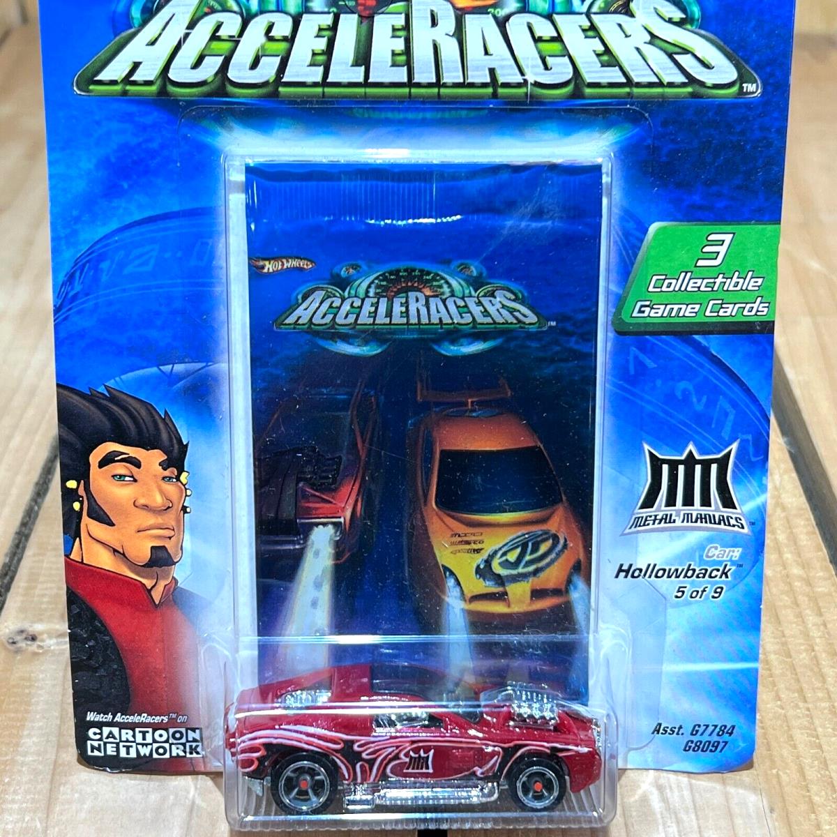 Vintage Hot Wheels Acceleracers Metal Maniacs Hollowback 5 of 9 Pack of 3 Cards