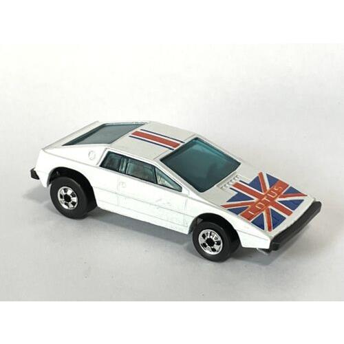 1981 Hot Wheels Lotus Royal Flash White Blister Pulled Mint