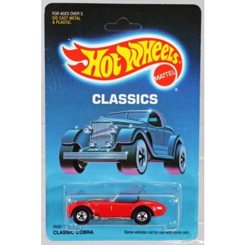 Hot Wheels Classic Cobra Classics Series 2535 Nrfp 1987 Red BW 1:64