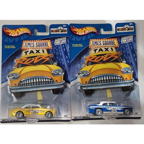 Hot Wheels Vhtf York Times Square Toys-r-us Taxi Rods X 2 Real Riders X