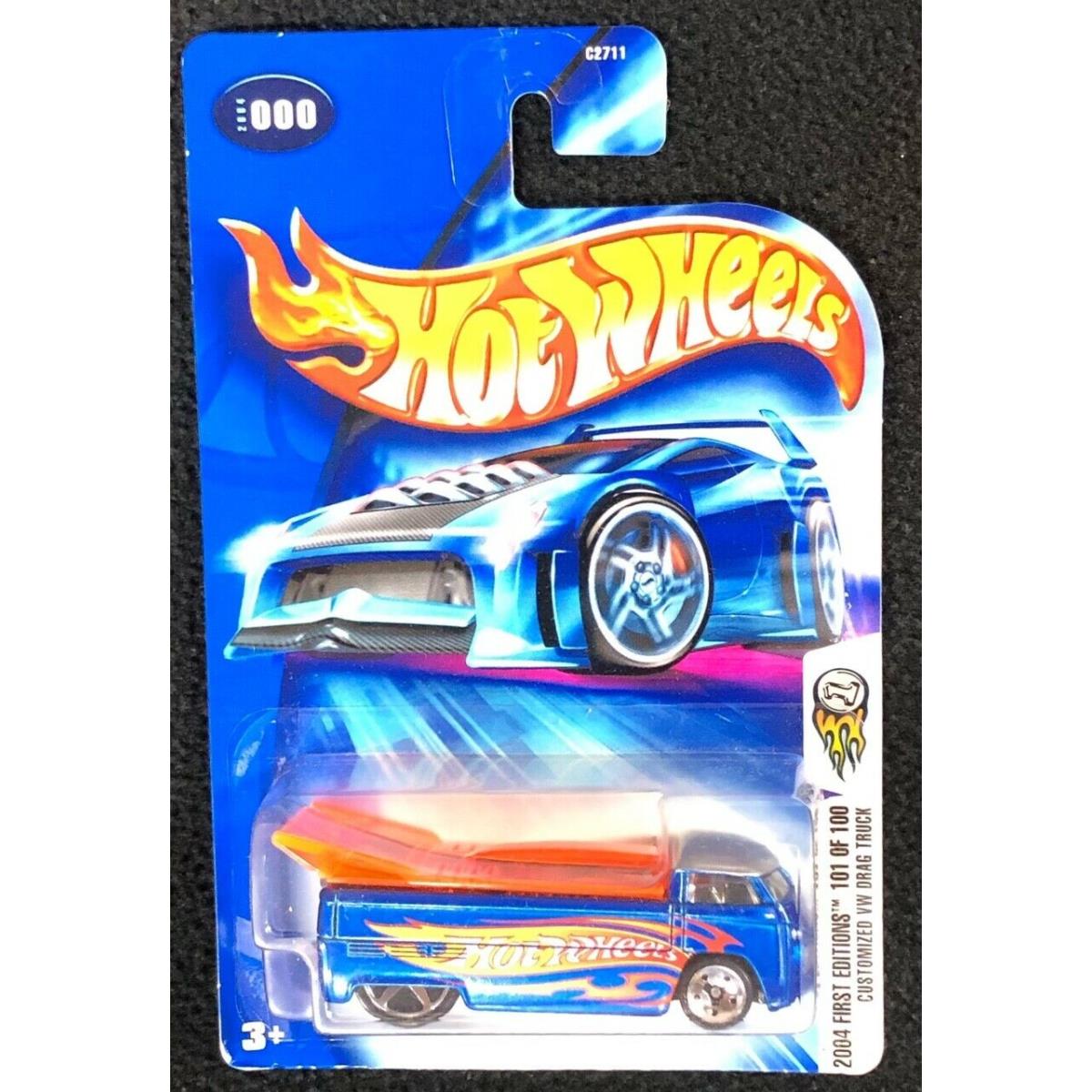 Hot Wheels 2004 First Editions Customized VW Drag Truck 101 Of 100 000