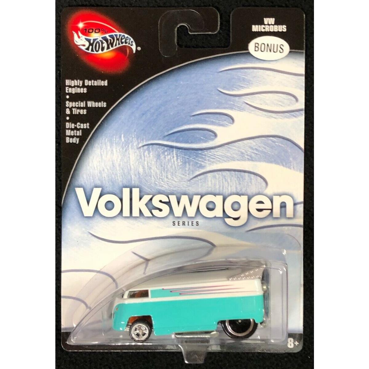 Hot Wheels Volkswagen Series VW Micro Bus Bonus Teal and White