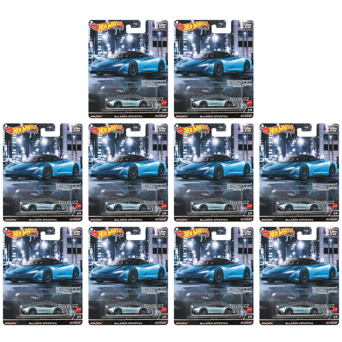 Hot Wheels 1:64 Car Culture Exotic Envy Mclaren Speedtail HCJ92 Case 10 - Blue