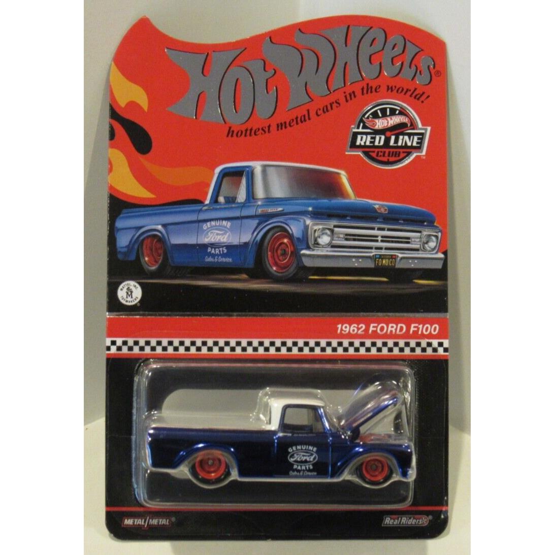 Hot Wheels 2022 Rlc 1962 Ford F100 Blue Parts Sales and Service Fomoco