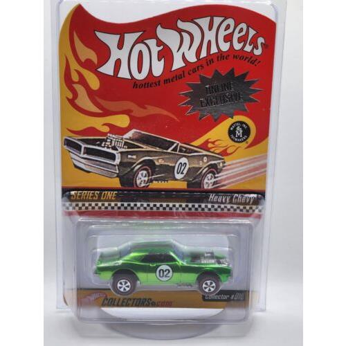 Hot Wheels Rlc L.e. 1 920/10 000 Series One Green Heavy Chevy Redlines e