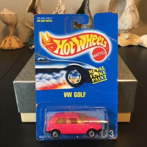 1991 Hot Pink Metal Flake Paint VW Golf Hot Wheels 183