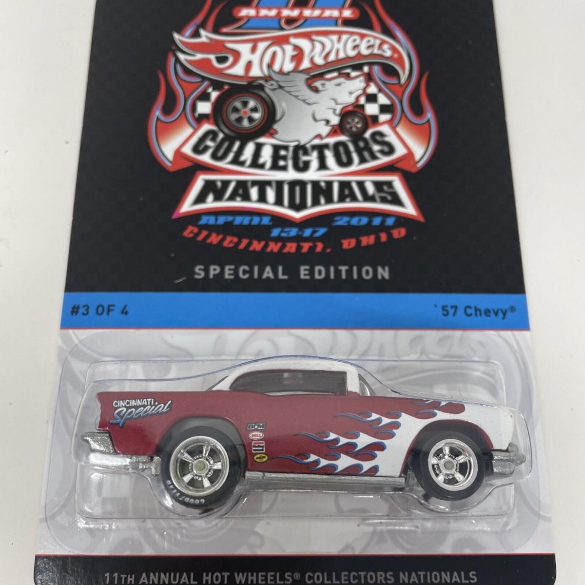 Hot Wheels 57 Chevy 2011 11th Annual Collector Nationals Cincinnati 1128 / 2000