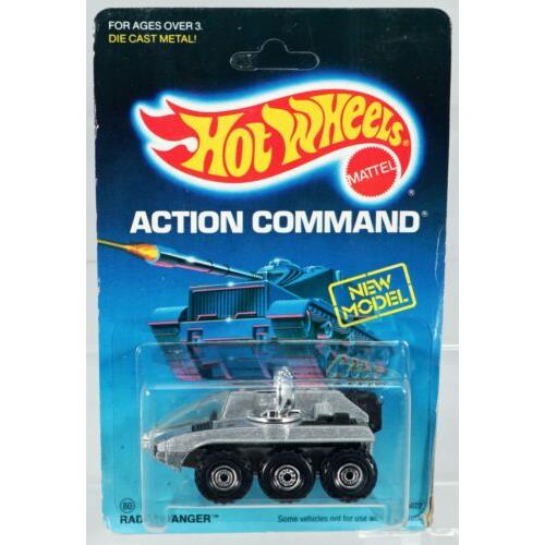 Hot Wheels Radar Ranger Action Command Series 5022 Nrfp 1986 Silver CT 1:64