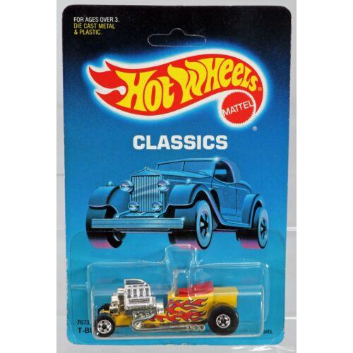 Hot Wheels T-bucket Classics Series 7673 Never Removed From Pk 1988 Yellow 1:64