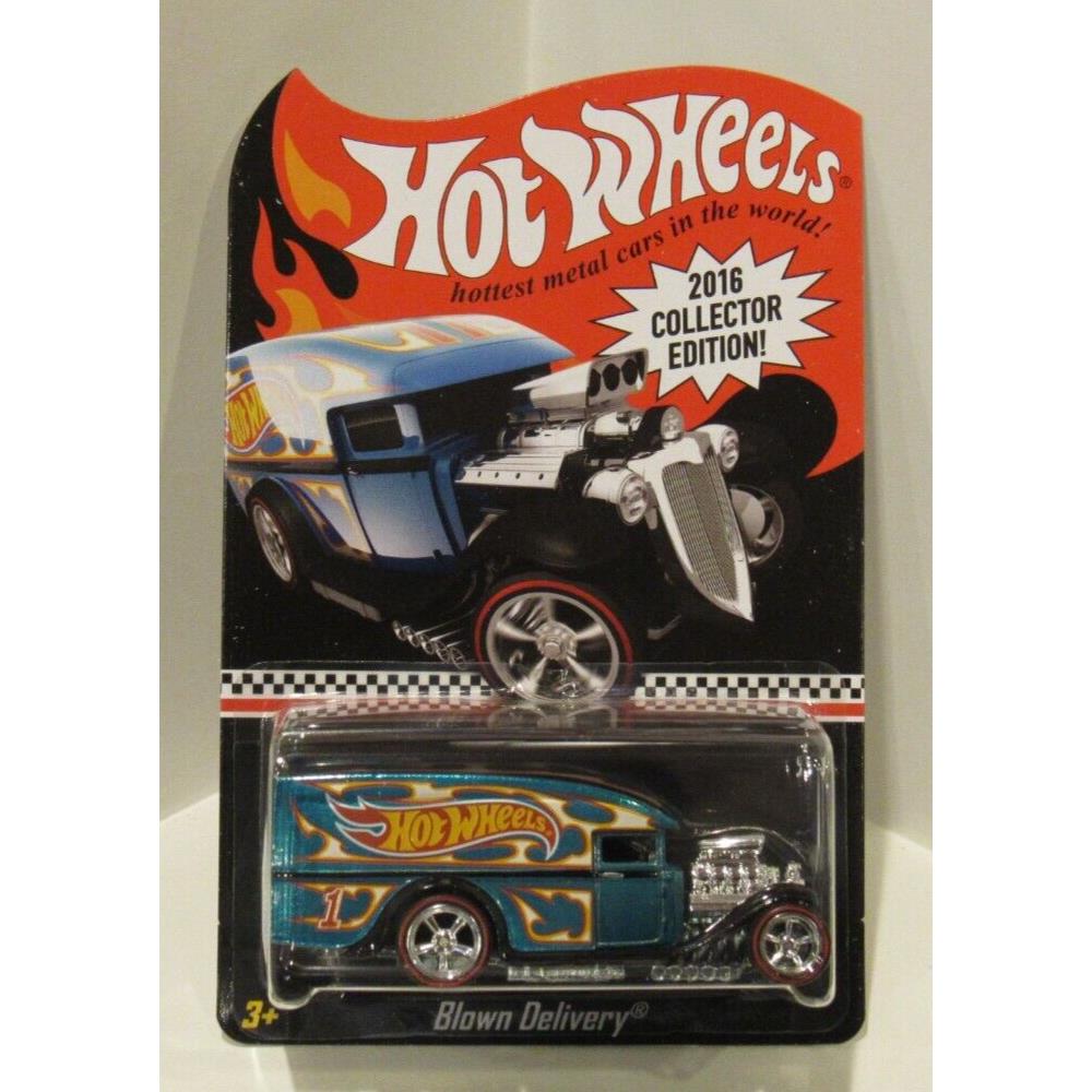 Hot Wheels 2016 Mail In Blown Delivery Kmart Exclusive Redline Real Riders Blue