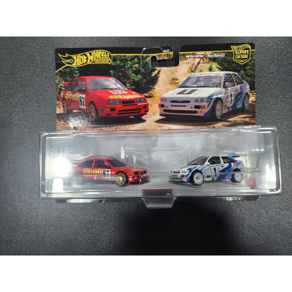 Hot Wheels Premium 2 Pack `93 Ford Escort RS Cosworth `87 Ford Sierra Cosworth