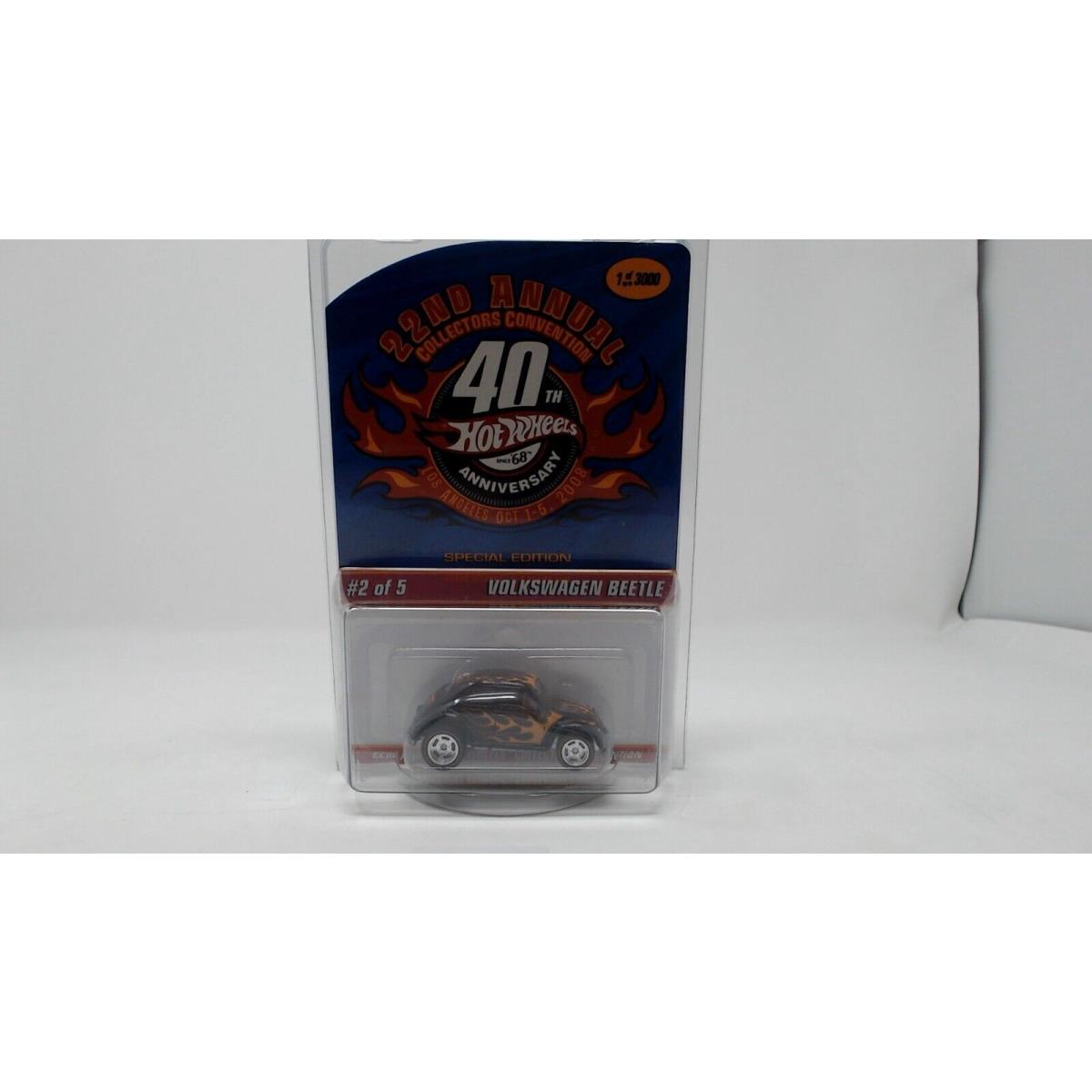 Hot Wheels 22nd Annual Collectors Convention Volkswagen Beetle 2 of 5/ 1 of 3000