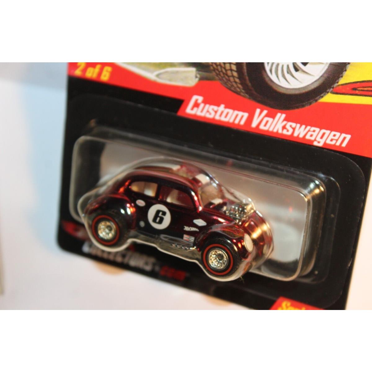 2007 Hot Wheels-red Custom Volkswagen Beetle-vw Bug-real Riders-rlc- 08554/11000