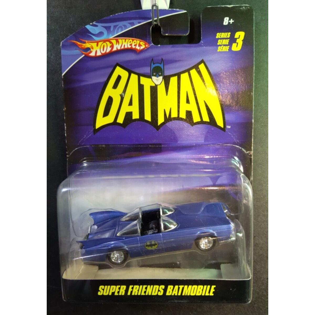2009 Hot Wheels Batman Super Friends Batmobile Series 3 Vhtf