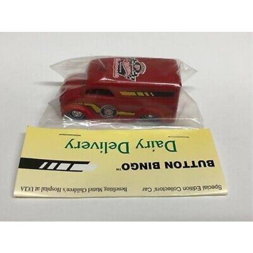 Dairy Delivery Red Paint Hot Wheels Button Bingo 2005 Collectors Nationals