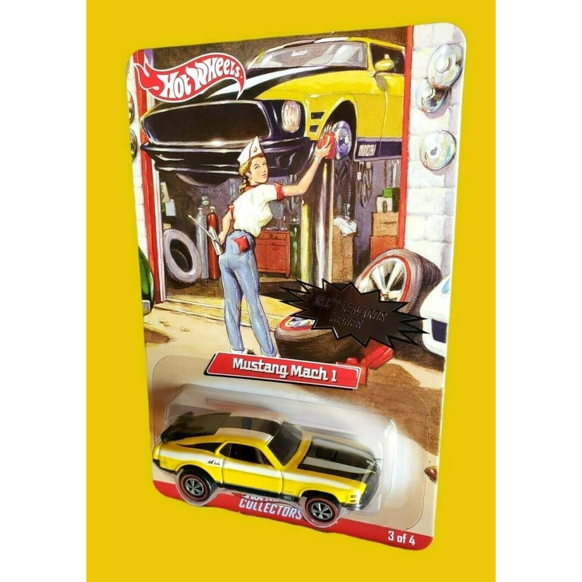 2007 Hot Wheels Rlc Mustang Mach 1 Rlc Rewards Series Yellow 3/4 4090/6962 Moc