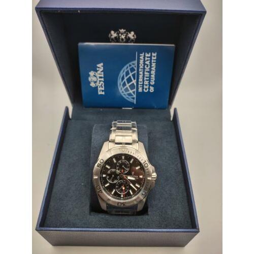 Stainless Multifunction Bracelet Black watch | Watch - Men`s Fash F20445/3 Brands Steel Festina - - Festina
