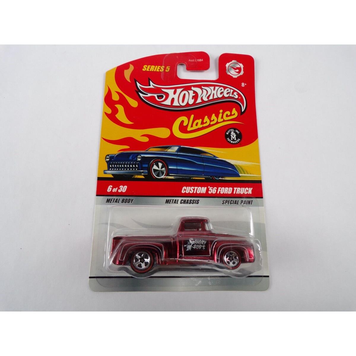 Hot Wheels Classics Series 5 Chase 6 Custom `56 Ford Truck Red