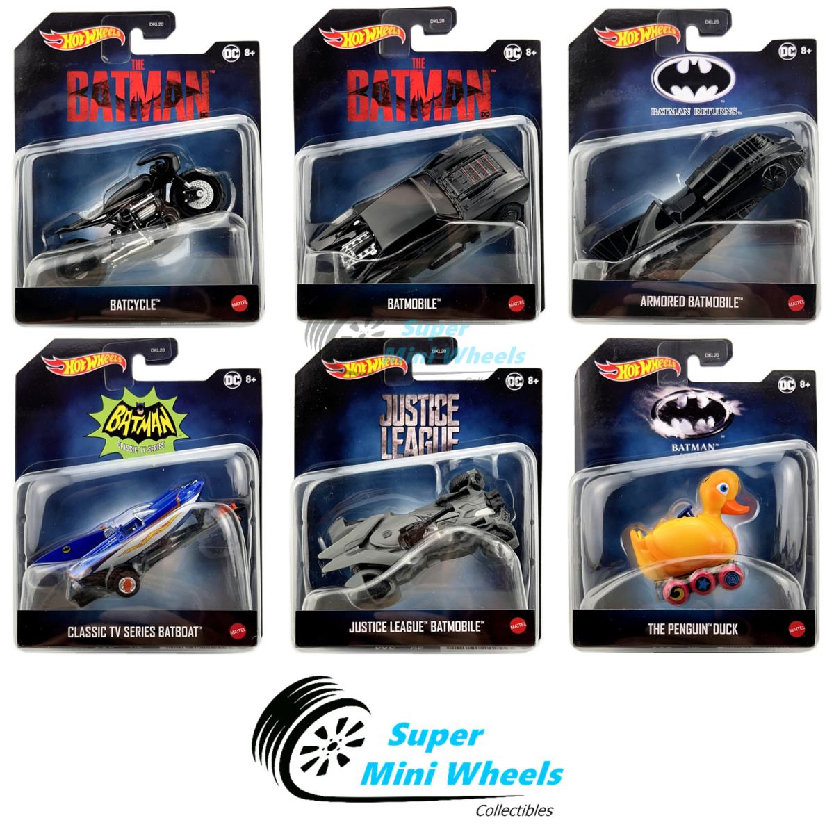 Hot Wheels 1:50 - 2022 Batmobile M Case 6 Cars Set DKL20-956M In-stock