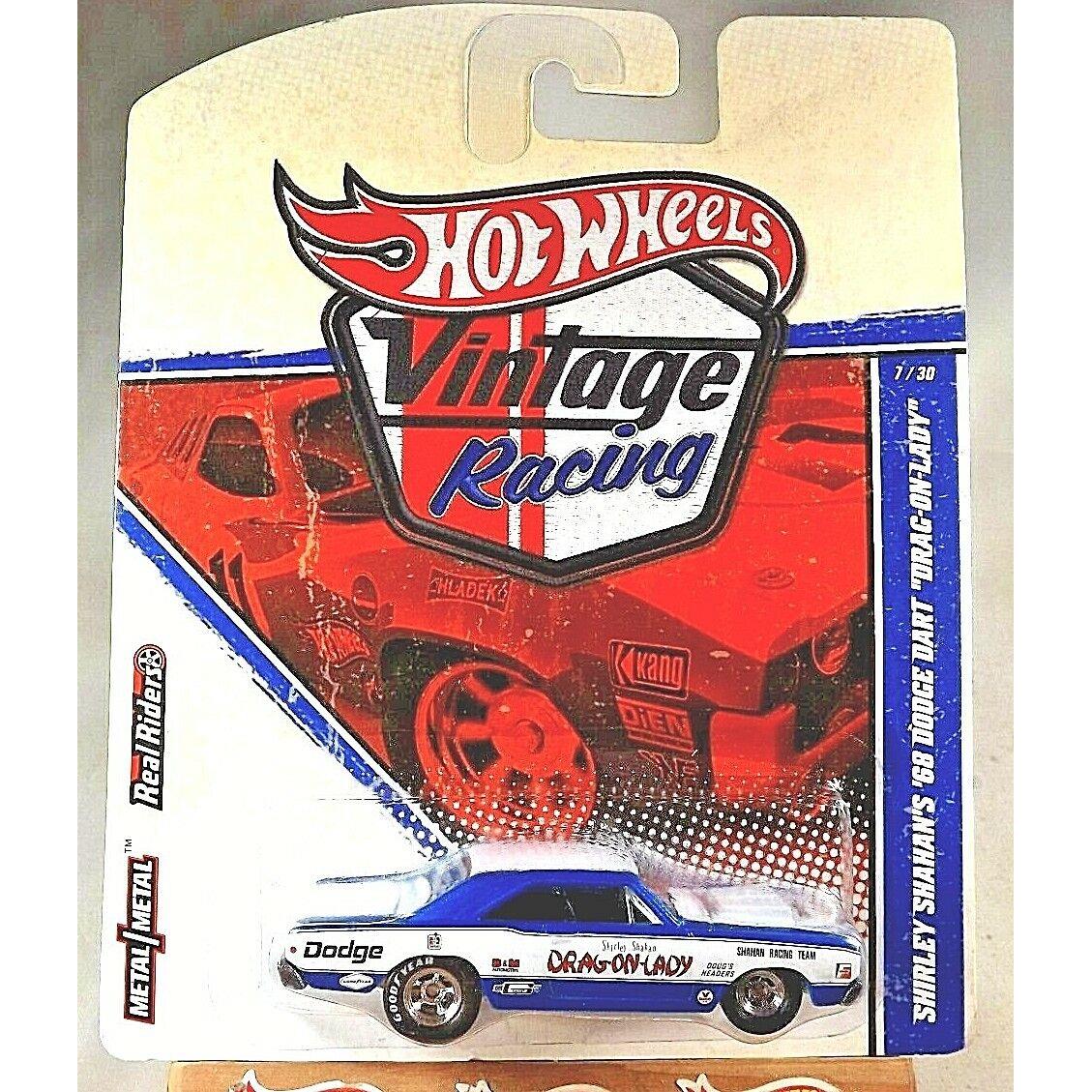 2010 Hot Wheels Vintage Racing Shirley Shahan`s `68 Dodge Dart Drag-on-lady W/rr