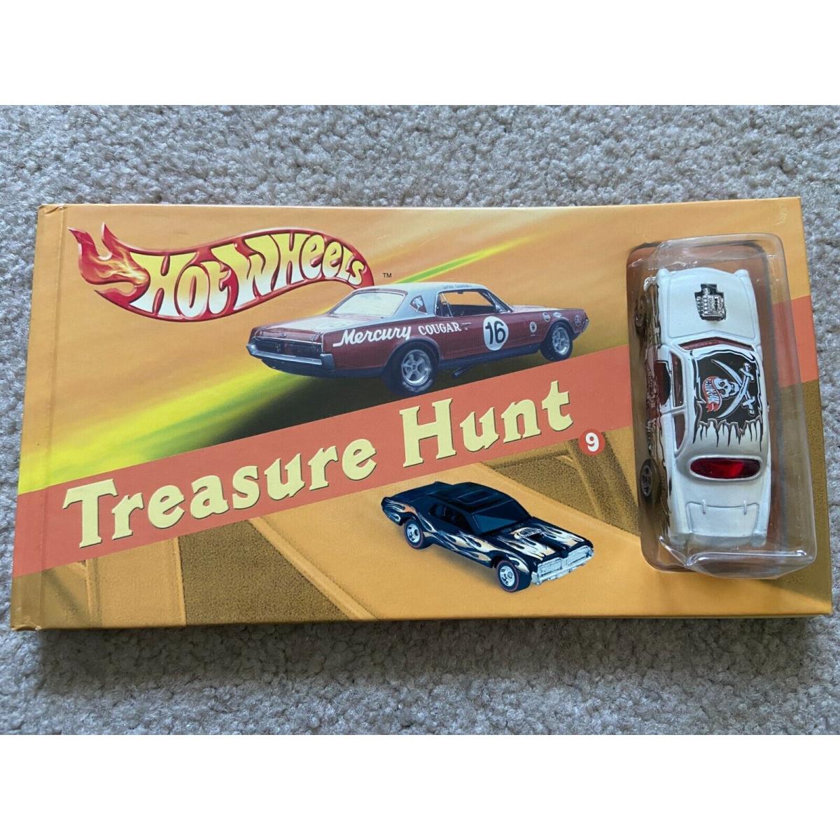 Treasure Hunt Hot Wheels Book and Car - Plastic Blister