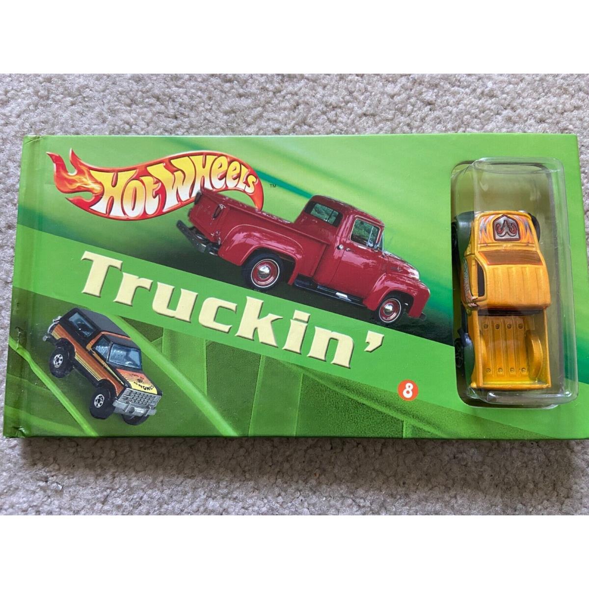 Hot Wheels Truckin` Book and Car - Plastic Blister