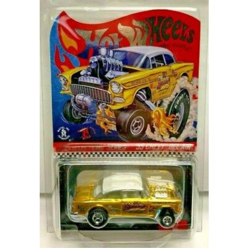 Hot Wheels 2019 Red Line Club Rlc Selection 55 Chevy Bel Air Gasser Dirty Blonde