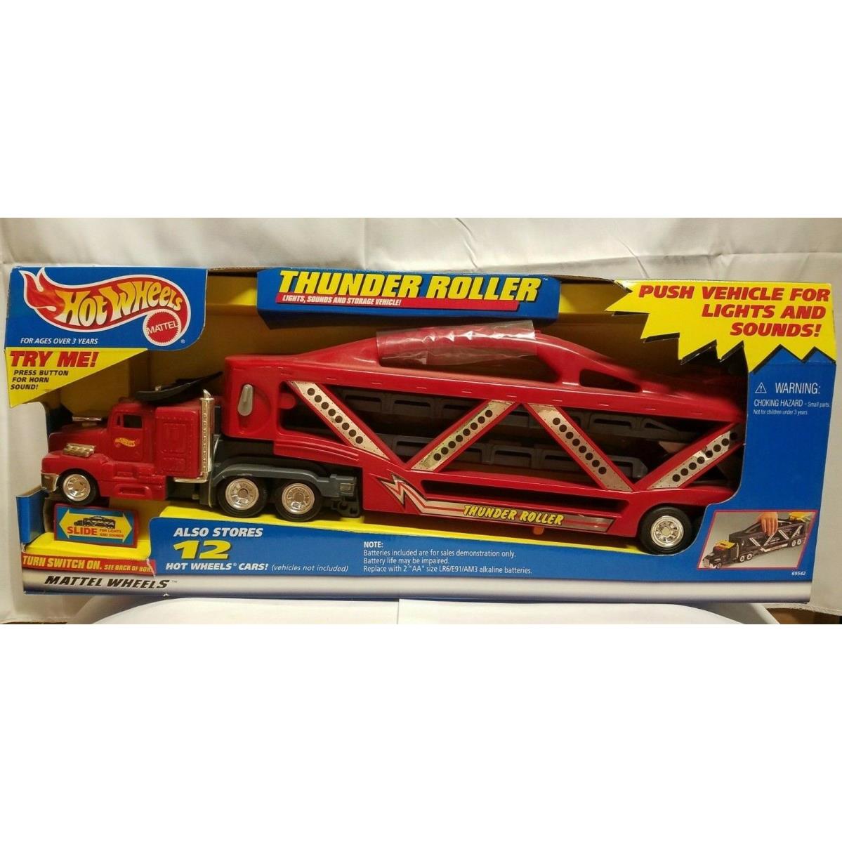 Red Hot Wheels Thunder Roller 1998 Stores 12 Cars