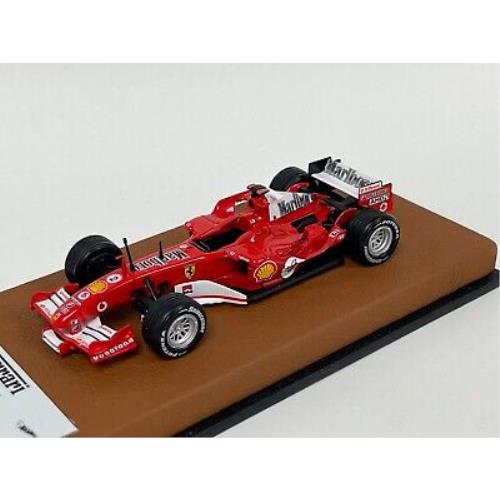 1/43 Mattel Hot Wheels F1 Ferrari F1- 2005 Car 1 Barrichello on Leather Base