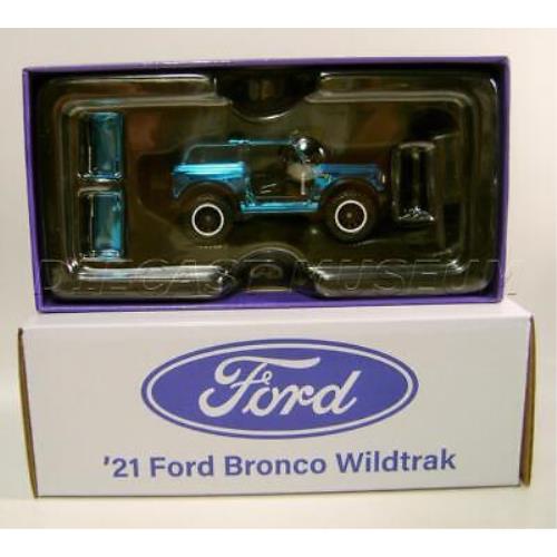 2021 `21 Ford Bronco Wildtrak Blue Rlc Hot Wheels Diecast 2023
