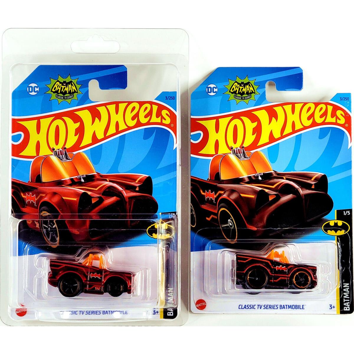 2023 Hot Wheels Super Treasure Hunt Tooned Classic TV Batmobile w/ Protector