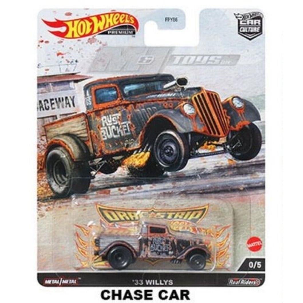 Hot Wheels 1:64 Car Culture 1933 Willys Gasser Pick Up Chase Car FPY86-957R