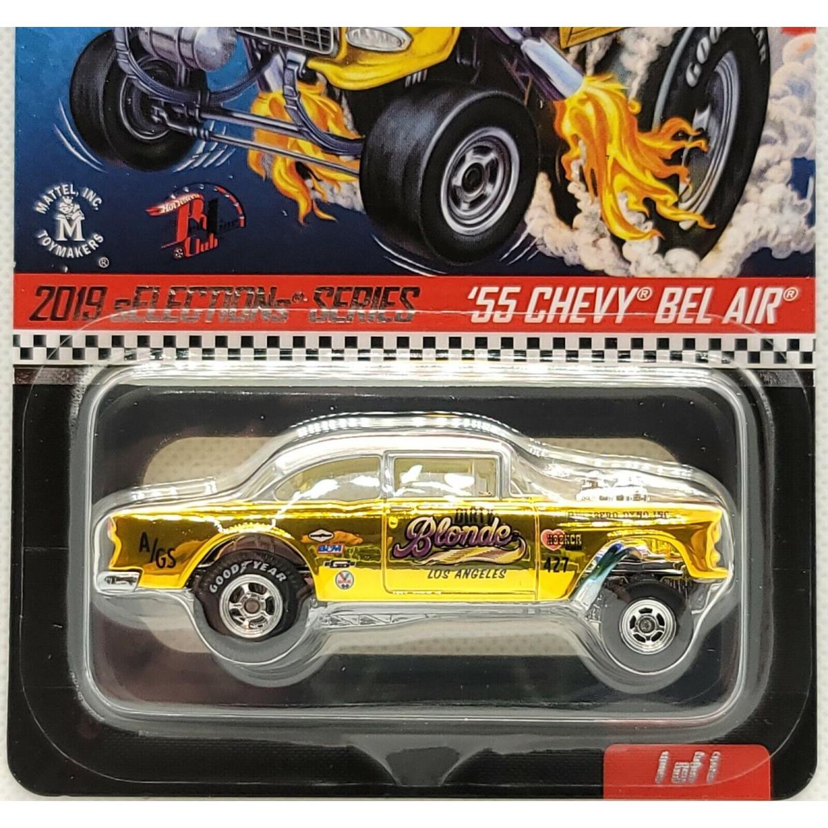 Hot Wheels Rlc 2019 Selections Series `55 Chevy Bel Air Gasser - Dirty Blonde