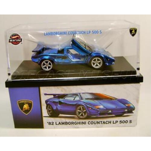 1982 `82 Lamborghini Countach LP500 S Gull Wing Doors Blue Rlc Hot Wheels 2023