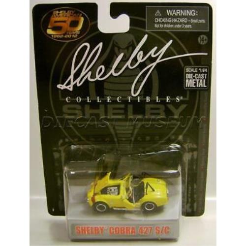 1965 `65 Ford Shelby Cobra 427 S/c Yellow Shelby Collectibles Diecast