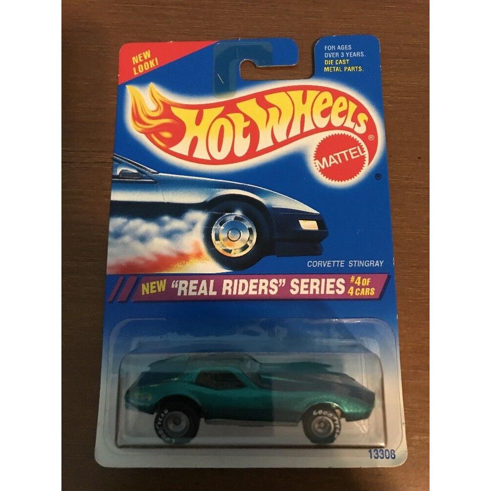 Hot Wheels Corvette Stingray 321 Real Riders Series Die-cast 4/4 Moc 1994