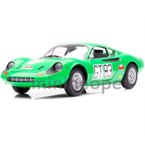 Hot Wheels T6260 Elite Ferrari Dino 246 GT 83 Nurburgring 1971 1/18 Green - Green