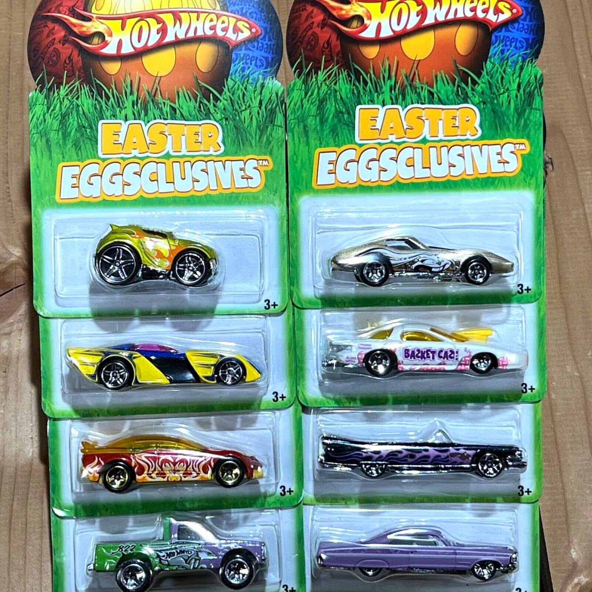 2007 Hot Wheels Easter Eggsclusives Complete Set of 8 Cars 1:64 Diecast