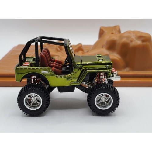 Hot Wheels L.e. Vhtf IN Hand Rlc `44 Jeep Willys MB Suspension Works Real Riders