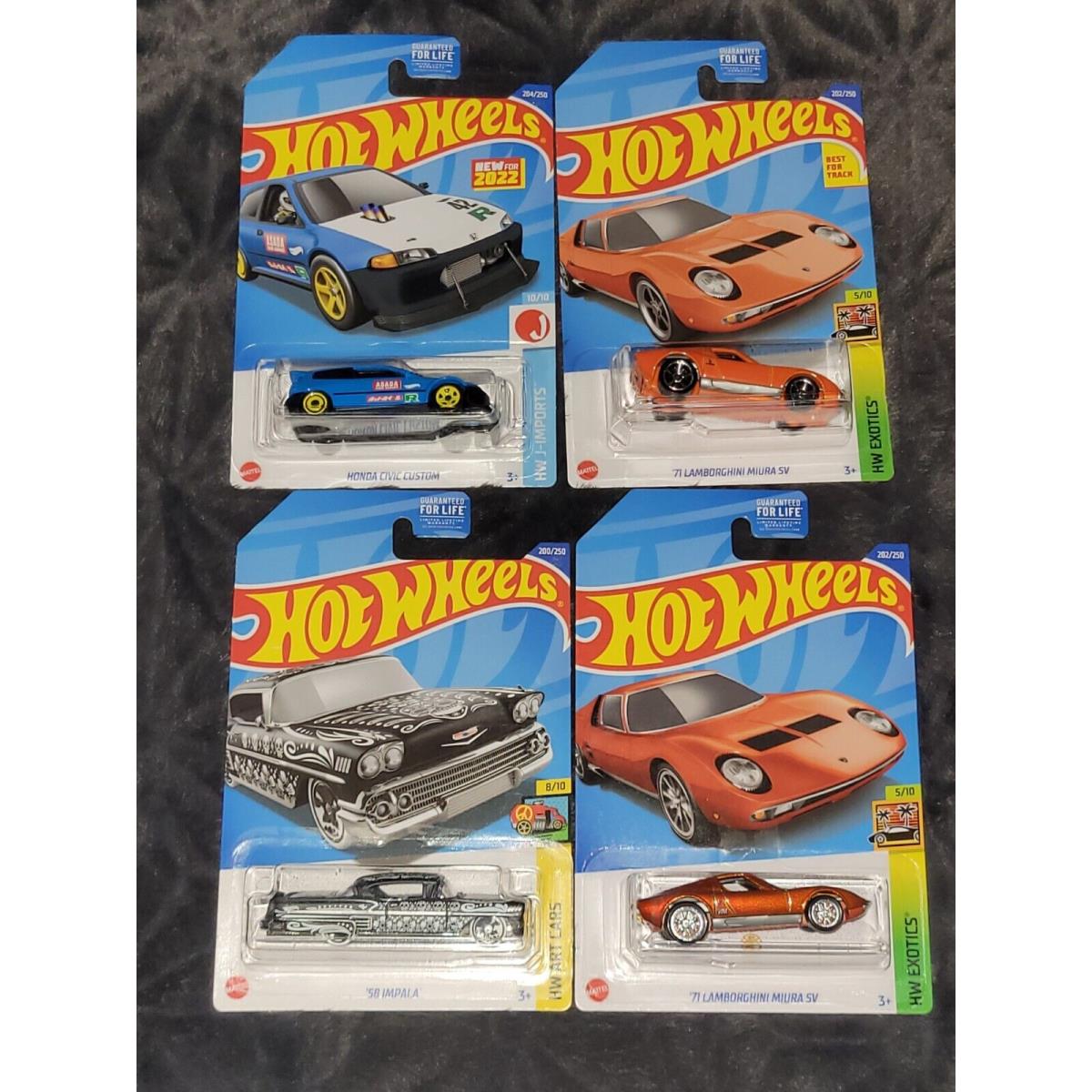 Hot Cars$$ 2022 Hot Wheels Super Treasure Hunt 71 Lamborghini Miura SV