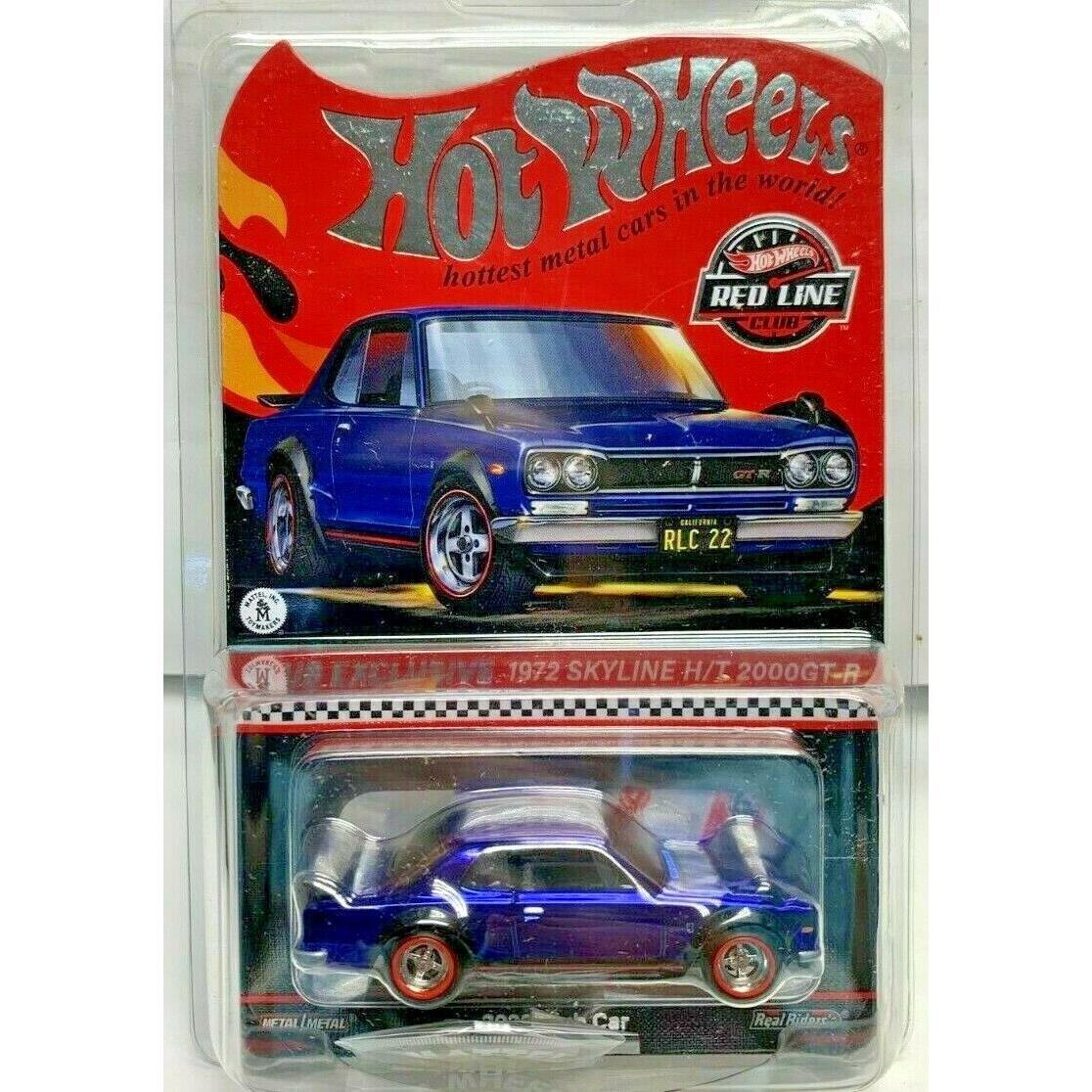 Hot Wheels 2022 Red Line Club Car 1972 Nissan Skyline H/t 2000GT-R Button/patch