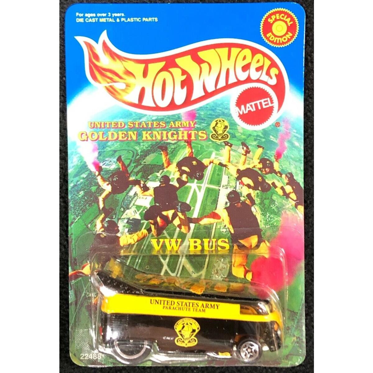 Hot Wheels Special Edition U.s. Army Golden Knights VW Bus In Case