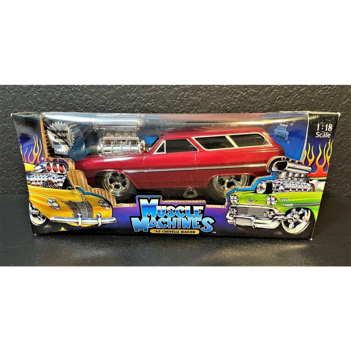 Hot Wheels Collectibles Customized `65 Chevelle Wagon 1:18 Scale