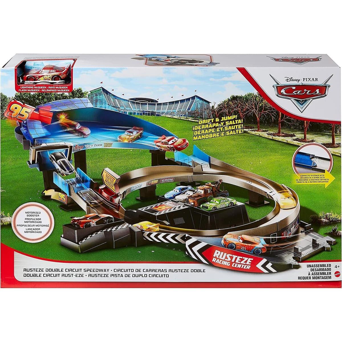 Disney Pixar Cars Rusteze Double Circuit Racing Speedway Playset GNW06