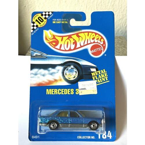 Mercedes Bens 380 Sel Hot Ones Wheels 1989 Rare Htf Blue - Old Wheels